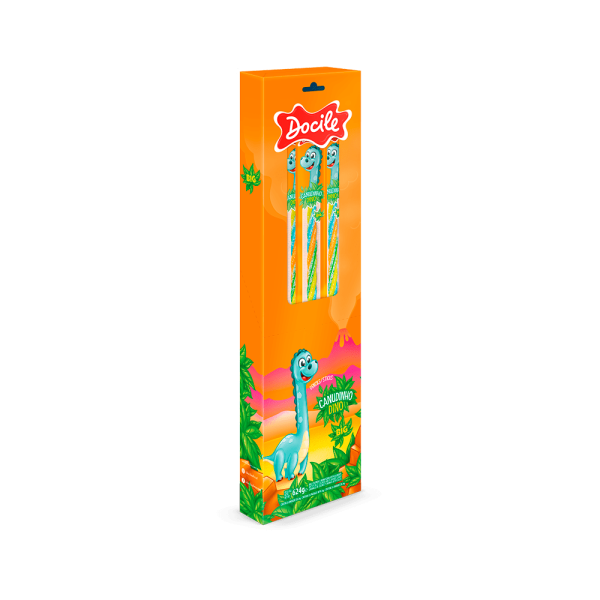 Goma Docile BIG DINO  CANUDINHO x 26g (se vende caja x 24 und)