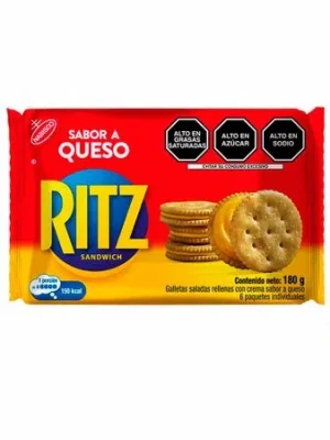 Ritz Queso x 34g (se vende paq x6und)
