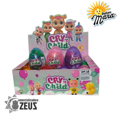 Huevos Plasticos Sorpresa con Chupeta x 10g (caja x12unds)