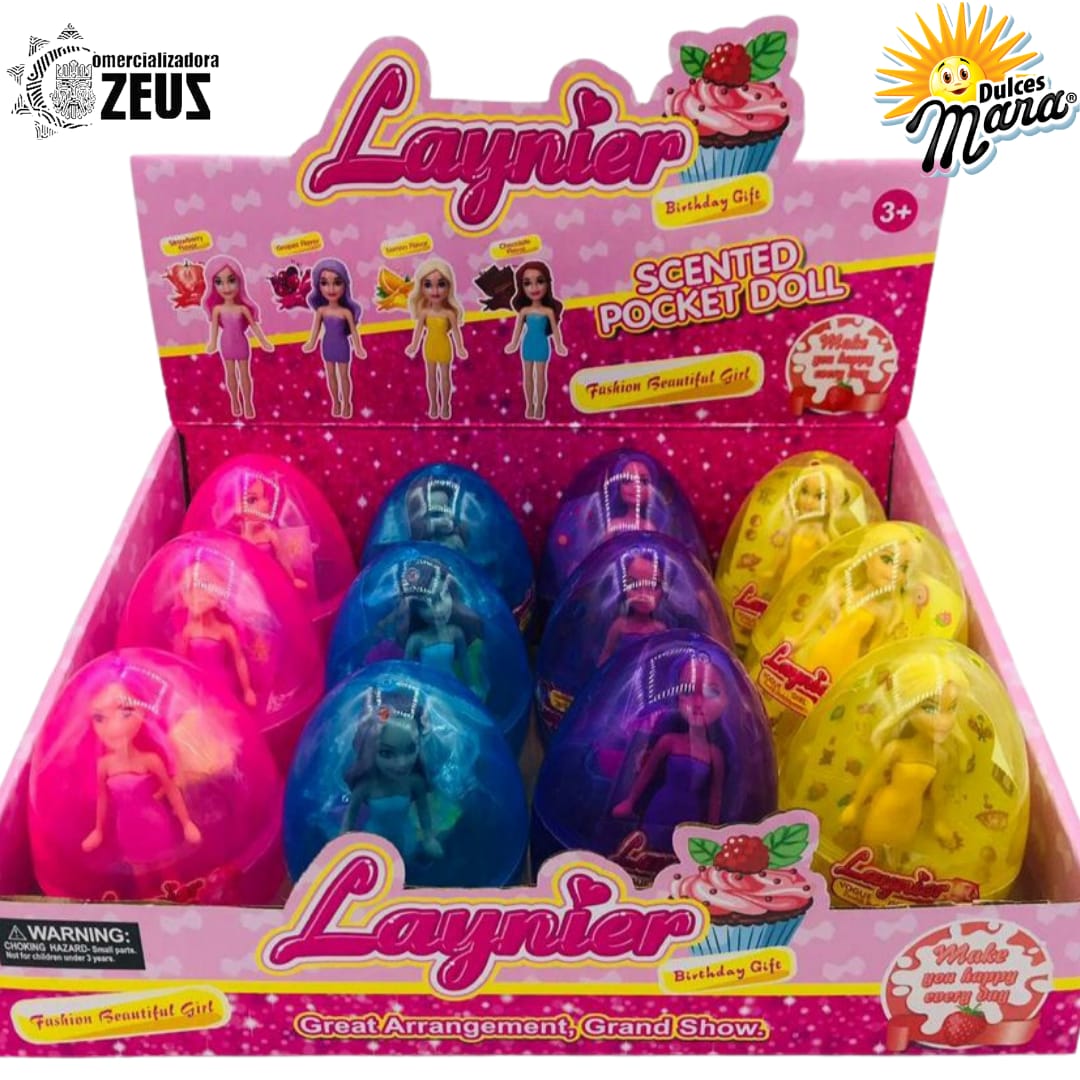 Huevos Plasticos Sorpresa con Chupeta x 10g (caja x12unds) - Image 2