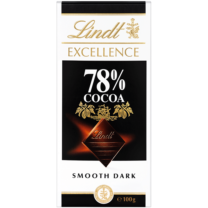 Tabletas Lindt Excellence Cocoa Dark 78% x 100g