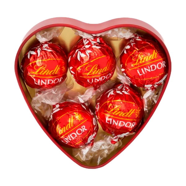 Lindt Lindor Milk Heart lata x 62g - Image 2