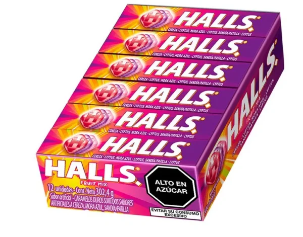 Halls Fruit Mix x 25.2g (se vende dp x 12 unds)