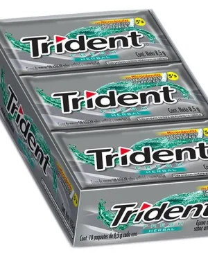 TRIDENT x 5 unds Fresh Herbal x 8.5g (se vende dp x 18 und)