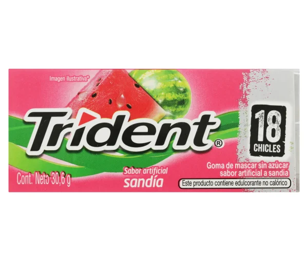 Trident Pack Sandia x 18 piezas x 30.6g
