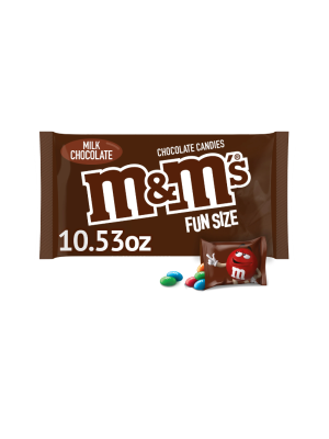 M&MS CHOCOLATE Bolsa x 10,53oz x 16 unds FUN SIZE
