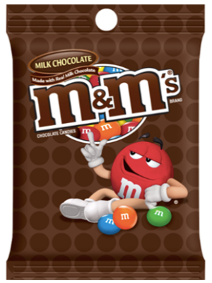 M&MS CHOCOLATE PEG PACK bolsa x 150,3g