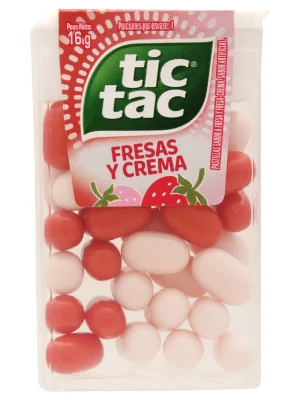 TIC TAC FRESAS CON CREMA x 16g